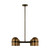 Visual Comfort Modern - AKCH33527BDZ/BWB - LED Chandelier - Octavia - Blackened Bronze/Bright Worn Brass