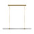Visual Comfort Modern - AKLS28627BR-277 - LED Linear Chandelier - Langston - Plated Brass