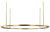 Stagger LED Chandelier (MDCH54027HAB)