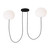 Visual Comfort Modern - PBCH35827OPB - LED Chandelier - Helium - Matte Black