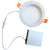 Bulbrite - 773222 - Recessed Downlight - Recessed - White Round - Baffled Trim - Ultra Slim
