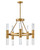 Fredrick Ramond - FR30604HBR - LED Chandelier - Cecily - Heritage Brass