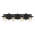 Generation Lighting - 4441504-112 - Four Light Wall / Bath - Mitte - Midnight Black