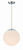 Gaze One Light Pendant (56892-CH-WG)