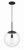Craftmade - 56892-FB - One Light Pendant - Gaze - Flat Black