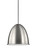 Generation Lighting - 6525401EN3-04 - One Light Pendant - Hudson Street - Satin Aluminum