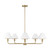 Generation Lighting - GLC1235SB - Five Light Chandelier - Mendota - Satin Brass