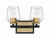 Craftmade - 56902-FBSB - Two Light Vanity - Avante Grand - Flat Black/Satin Brass