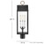 Campbell LED Post Mount (10661BK-BU)