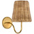 manufacturer_finish:Hand-Rubbed Antique Brass|manufacturer_glass:4 x 6 x 6.5 Natural Wicker