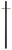 Hinkley - 6661TK - 7' Direct Burial Post with Ladder Rest - 7ft Post - Textured Black