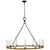 Visual Comfort Signature - CHC 5874AI/NRT - LED Chandelier - Darlana Wrapped - Aged Iron and Natural Rattan
