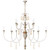 Visual Comfort Signature - JN 5014VW - 12 Light Chandelier - Fortuna - Vintage White and Gild