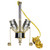Satco - 80-1763 - Socket - Polished Brass