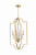 Craftmade - 58234-SB - Four Light Foyer Pendant - Fortuna - Satin Brass
