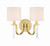 Fortuna Two Light Wall Sconce (58262-SB)