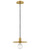 Lark - 83887LCB - LED Convertible Pendant - Lulu - Lacquered Brass