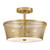 Lark - 84421LCB - LED Semi-Flush Mount - Cash - Lacquered Brass
