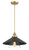 Minka-Lavery - 1405-758 - One Light Mini Pendant - SEGAN - Coal And Soft Brass