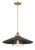 Minka-Lavery - 1406-758 - One Light Mini Pendant - SEGAN - Coal And Soft Brass