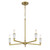 Minka-Lavery - 1457-695 - Five Light Chandelier - Oro District - Soft Brass