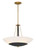 Minka-Lavery - 1704-781 - Four Light Pendant - Bax - Sand Coal and Soft Brass