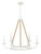 Minka-Lavery - 2126-655 - Six Light Chandelier - LANTON - Sand White