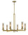 Minka-Lavery - 2186-695 - Six Light Chandelier - Emmerham - Soft Brass
