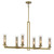 Minka-Lavery - 2187-695 - Six Light Island Pendant - Emmerham - Soft Brass