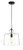 Minka-Lavery - 2336-66A - One Light Pendant - Clarity - Coal