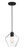 Minka-Lavery - 2337-66A - One Light Pendant - Clarity - Coal