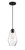 Minka-Lavery - 2338-66A - One Light Pendant - Clarity - Coal