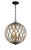 Minka-Lavery - 2404-680 - Four Light Pendant - Gilded Glam - Sand Coal w/Painted And Plated Honey Gold