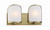 Minka-Lavery - 2452-695 - Two Light Bath - Bishop Crossing - Soft Brass