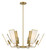 Minka-Lavery - 2676-695 - Six Light Chandelier - Ricochet - Soft Brass