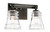 Minka-Lavery - 2732-709 - Two Light Bath - Graham Avenue - Smoked Iron And Brushed Nickel