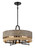 Minka-Lavery - 2764-733 - Four Light Convertible Pendant - Silver Creek - Stone Grey Coal And Brushed Nickel