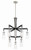Minka-Lavery - 2899-691 - Nine Light Chandelier - Pullman Junction - Coal w/Brushed Nickel