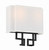 Minka-Lavery - 2952-572 - Two Light Wall Sconce - Upham Estates - Coal w/Polished Nickel