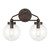 Minka-Lavery - 2972-860 - Two Light Vanity - Stella - Dark Bronze