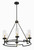 Minka-Lavery - 3206-781 - Six Light Chandelier - Hillstone - Sand Coal And Soft Brass