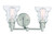 Minka-Lavery - 3352-84 - Two Light Bath - Waterbury - Brushed Nickel