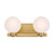 Minka-Lavery - 3492-732 - Two Light Vanity - Mooncrest - Legacy Brass