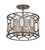 Minka-Lavery - 3585-795 - Three Light Semi Flush Mount - Hexly - Bronze & Sultry Sliver