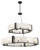Minka-Lavery - 3610-66A - 20 Light Pendant - Cloud Break - Coal Black
