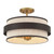 Minka-Lavery - 3685-886 - Three Light Semi Flush Mount - Harbor Wrap - Dark Bronze