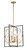 Minka-Lavery - 3914-707A - Four Light Pendant - Titans Trace - Sand Coal w/Painted Honey Gold