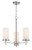 Minka-Lavery - 4096-84 - Three Light Chandelier - Haisley - Brushed Nickel