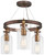 Minka-Lavery - 4553-588 - Three Light Semi Flush (Convertible To Pendant) - Morrow - Bronze
