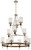 Minka-Lavery - 4641-106 - 12 Light Chandelier - Bridlewood - Stone Grey w/Brushed Nickel
